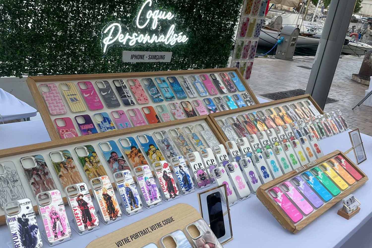 Personalized phone case market stall Personalized phone case market stall